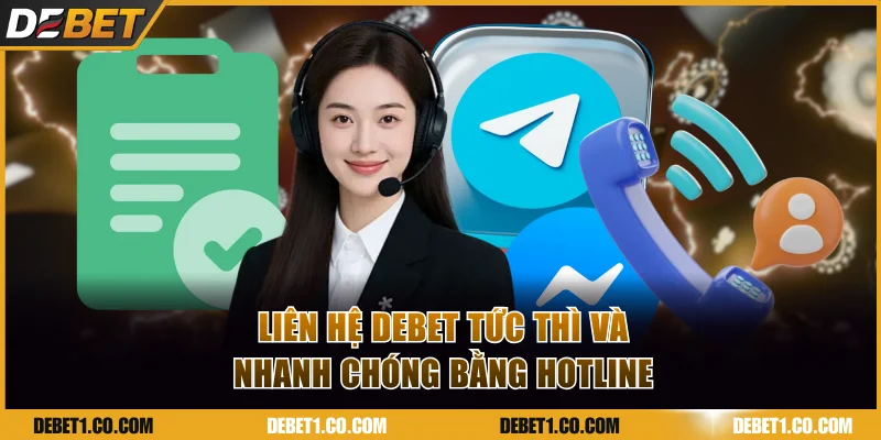 Liên hệ DEBET tức thì và nhanh chóng bằng hotline